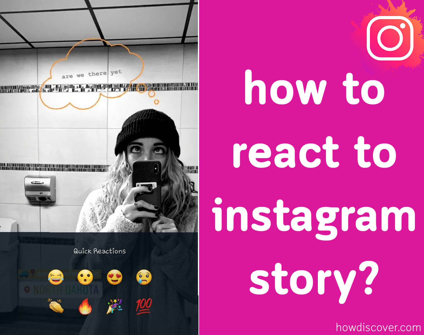 how to react to instagram story