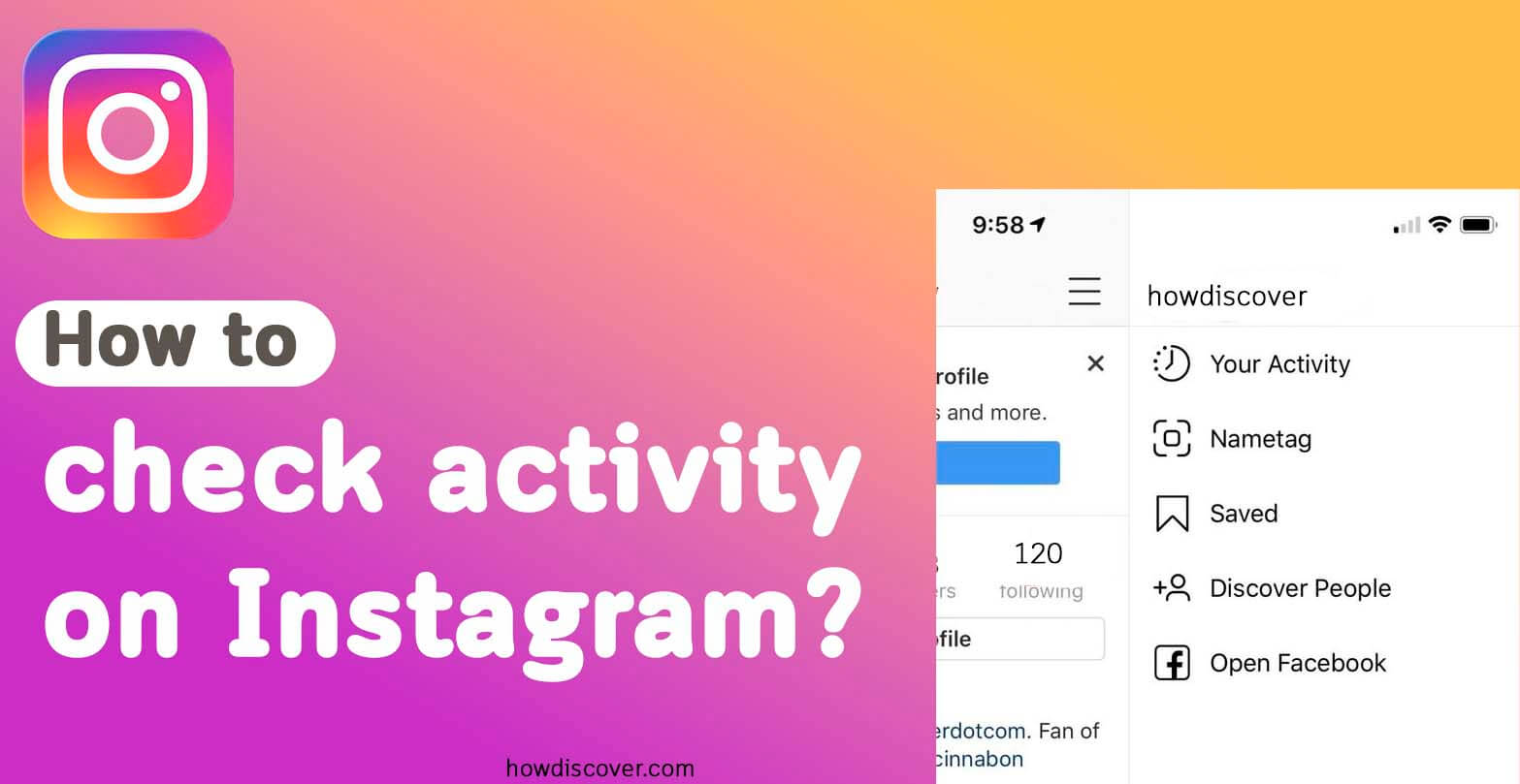 how to check activity on Instagram