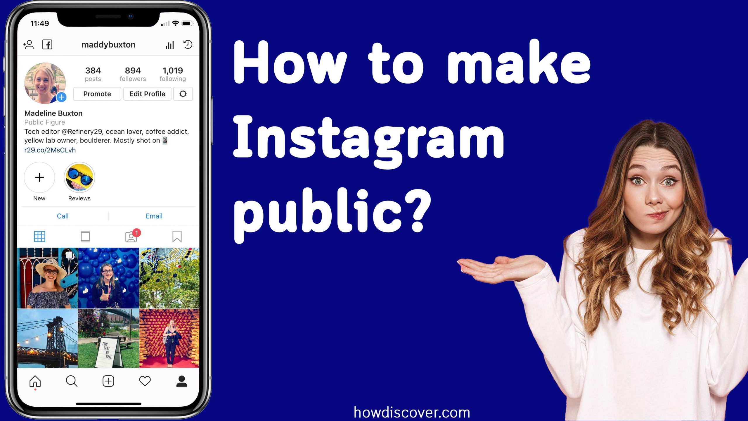 How to make Instagram public?