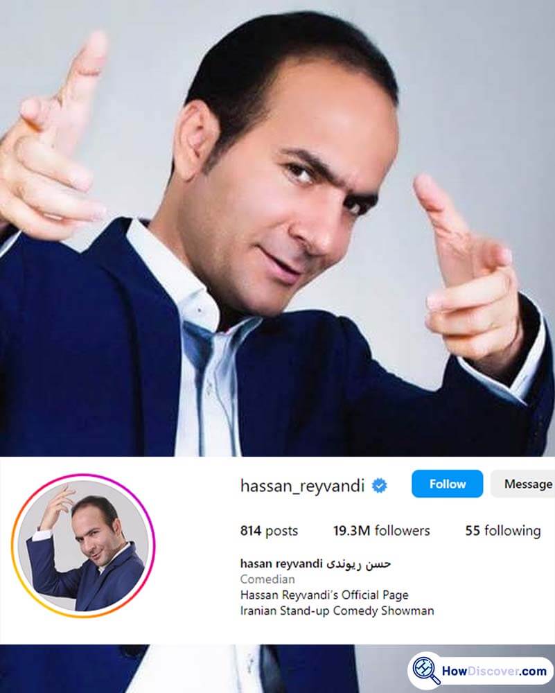 Most followers on Instagram Iran - Hassan Reyvandi