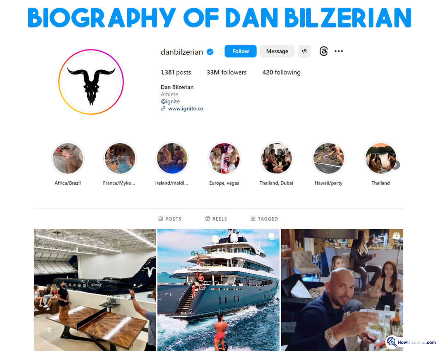 Biography of Dan Bilzerian - Who Is The King Of Instagram