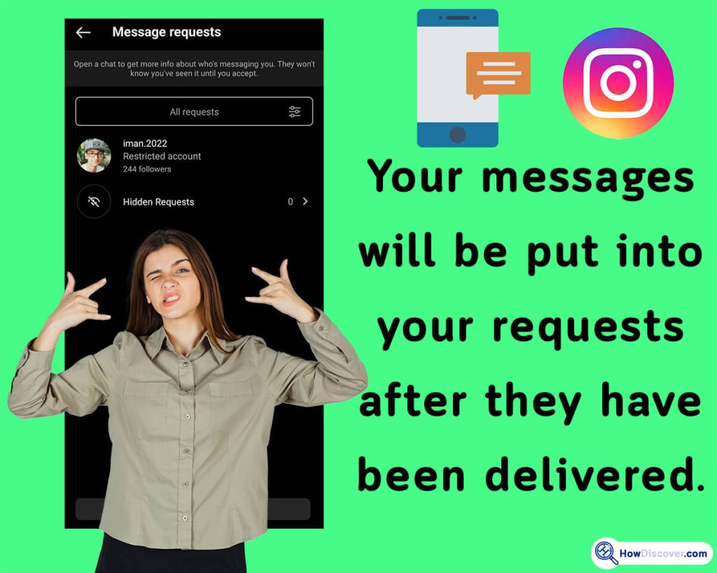 When you restrict someone on Instagram can they see your posts - Your messages will be put into your requests after they have been delivered