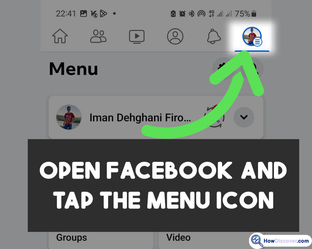 Open your Facebook app and tap the menu icon (three horizontal lines) at the top right corner - How To Share Facebook Posts To Instagram 2023