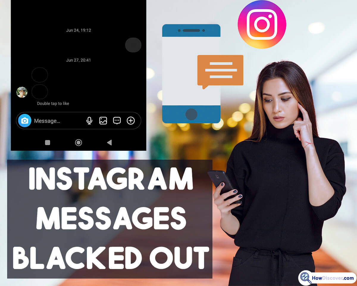 Instagram Messages Blacked Out