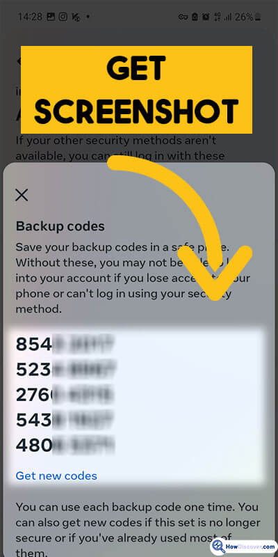 9. After that, you will receive a 5-to-8-digit backup code. Where To Find Instagram Backup Codes