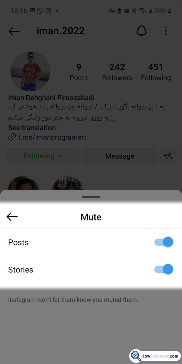 Mute - Why can’t I unfollow someone on Instagram